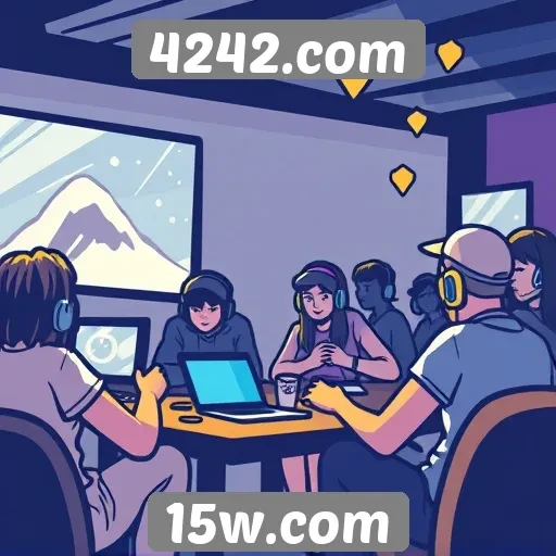Atividades sociais no site de jogos 4242.com